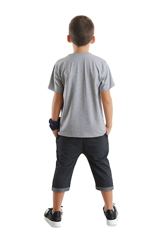 Denokids Mshb&g Cool Animals Erkek Çocuk T-shirt Kapri Şort Takım Çok Renkli