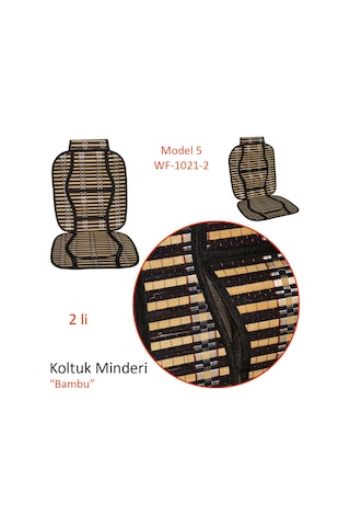Pmx Koltuk Minderi Bambu Siyah 2 Li Model 5 Wf-1021-2