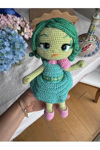 Dısgust Insıde Out Tiksinti Amigurumi Oyuncak 24 Cm 010