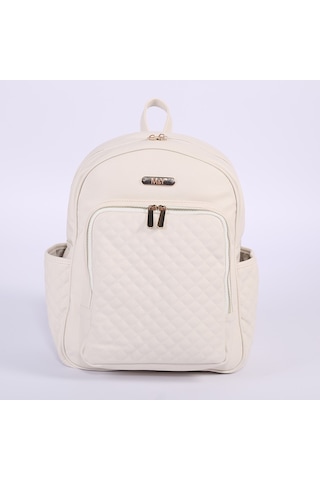M&y Dust Deri Anne Bebek Bakım Sırt Çantası 7130 Krem 001