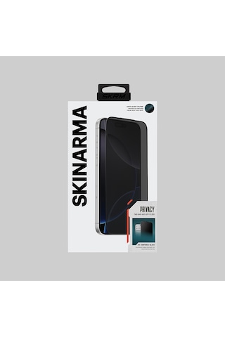 İphone 17 Pro Uyumlu Skinarma 0.33mm Antidust Privacy Hayalet Cam Ekran Koruyucu Siyah