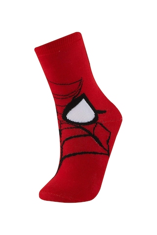 Defacto Erkek Çocuk Marvel Spiderman 2'li Pamuklu Kışlık Çorap A6340A8NSKR1 Çok Renkli