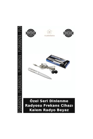 Özel Seri Dinlenme Radyosu Frekans Cihazı Kalem Radyo Beyaz
