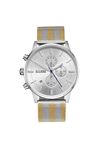 Novahub Baogela 1611 Erkekler İçin Küçük Üç Pimli Aydınlık Kronograf Takvim Kuvars İzle Gümüş Ve Beyaz Arasında Altın Renkli, Çok Renkli