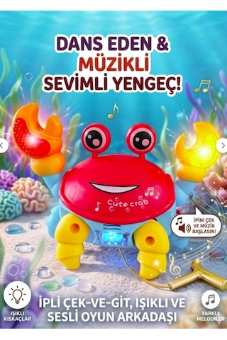 Dans Eden Müzikli Sevimli Yengeç Çocuğunuzun Yeni Oyun Arkadaşı