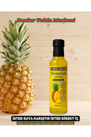 Bozkır Yöresel Bromelain Ananas İçeren  Şurubu 250 Ml Koenzim Q10 Ve L-karnitin İlaveli