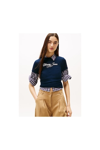 Tommy Hilfiger Tjw Slim Essential Logo T-shirt-12840 Mavi