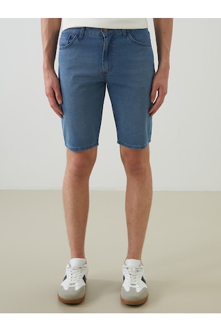Lcw Jeans İndigo Süper Skinny Fit Erkek Jean Şort