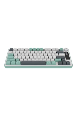 Hawk Gaming Hk255 Membrane Lcd Rgb Kablosuz/bluetooth Gri Yeşil %75 Türkçe Gaming Klavye