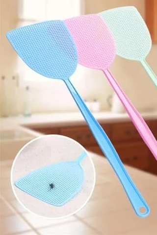 Mobee 2 Adet Plastik Sinek Sineklik Manuel Haşere Kontrolü Uzun Saplı Anti Ev Haşere Sivrisinek Aracı