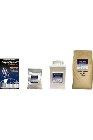 TURBO SÜPER DİSTİLE VE ŞARAP MAYA 100 gr . SuperYeast X-Press