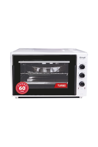 İtimat 8060 60 LT Çift Camlı Turbo Mini Fırın