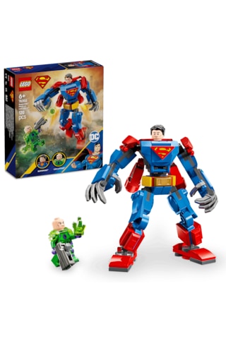LEGO® DC Superman™ Robotu, Lex Luthor™’a Karşı 76302 - 6 Yaş ve Üzeri Süper Kahraman Sevenler için Yaratıcı Oyuncak Yapım Seti (120 Parça)