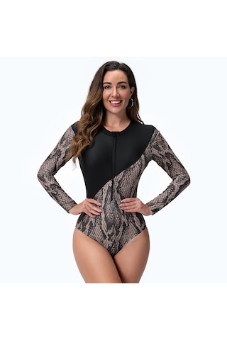 Şık Küçük Taze Uzun Kollu Yarışmayo Siyah