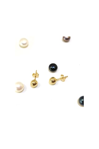 Altınofisi 6 MM Top Küpe 14 Ayar Altın