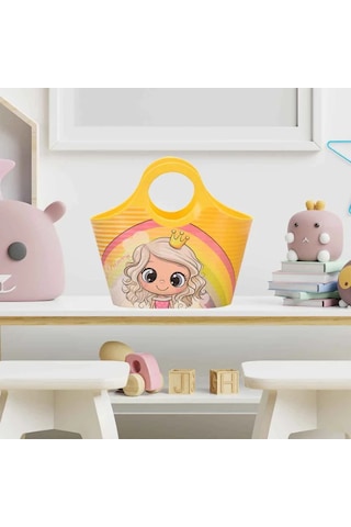 Toyfest Çok Amaçlı Sarı Çocuk Günlük & Plaj Çantası - Unicorn Prenses Model 5 Lt
