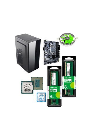 EFS EFSOFFICE0005-1 i3-6100 16 GB 256 GB SSD Free Dos Masaüstü Bilgisayar