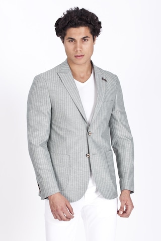 Ncs Jeans Erkek Casual Slim Fit Dar Kesim Mono Yaka Blazer Ceket 4865-Haki