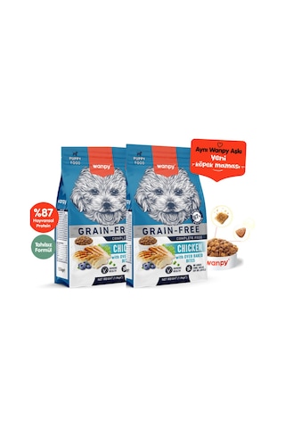Wanpy Tahılsız Tavuklu Yavru Köpek Maması 1,5kg X 2 Adet