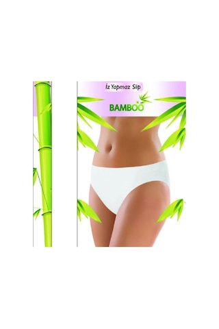 Q-En Bambu Bayan Slip Düşük Bel Karışık Renk 10 Adet B903