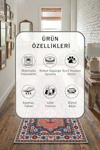 Yıkanabilir Yolluk 82 Vizon