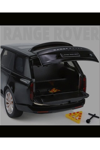 Hmb 1:18 Ölçek Range Rover Sv 2022 Siyah Minyatür Metal Model Araba