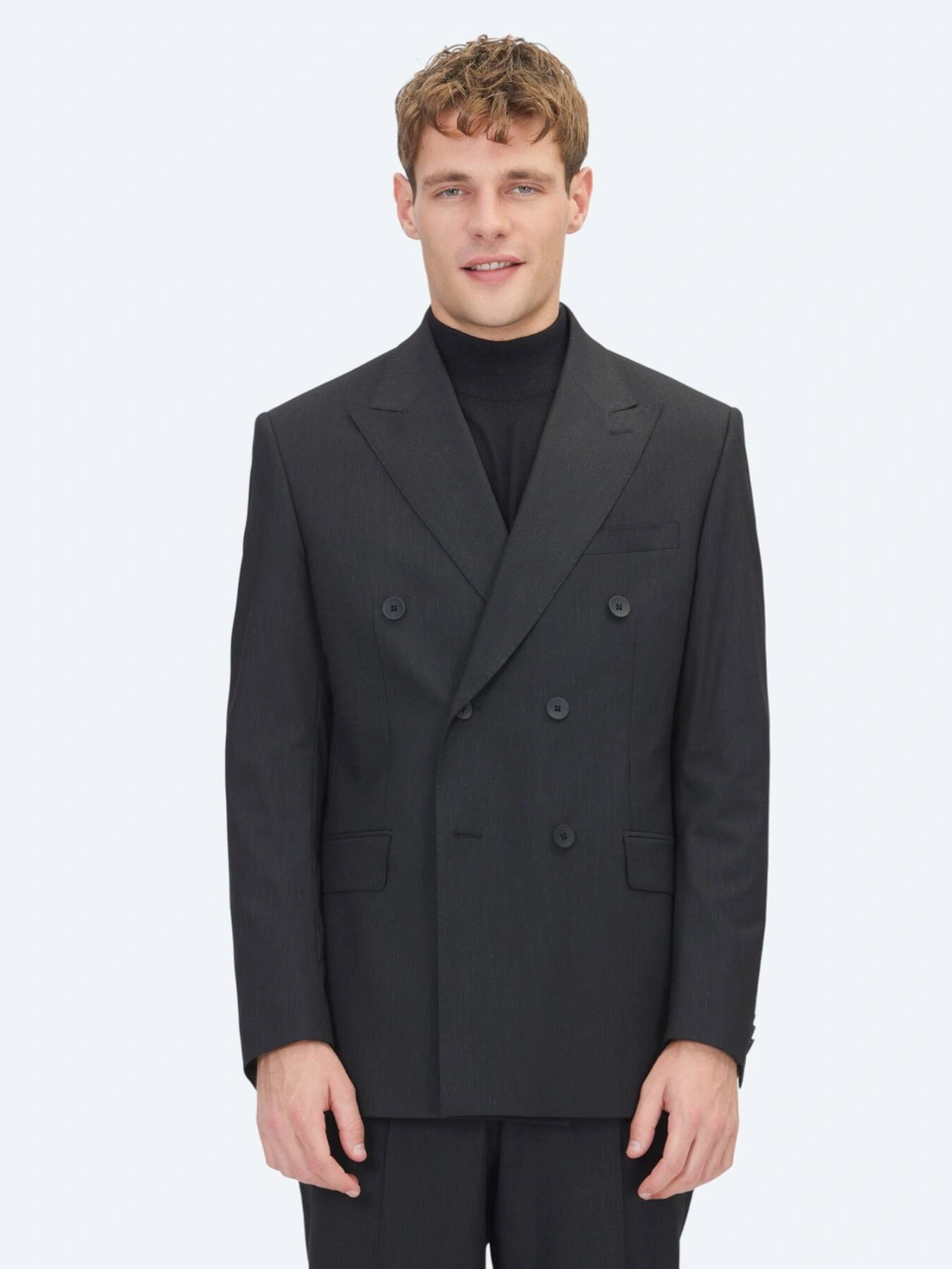 Kip Siyah Mikro Modern Fit Takım Elbise Siyah