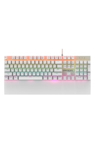 Ikg-456 Mekanik Klavye Blue Switch, 19 Rainbow Led, Full Anti-ghosting, Mıknatıslı Bilek Desteği