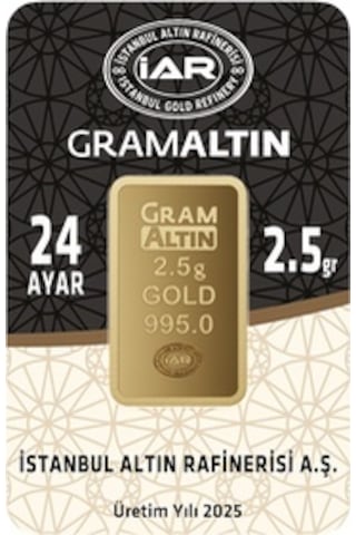 Tuğrul Kuyumculuk  24 Ayar Külçe Altın 2.5 G