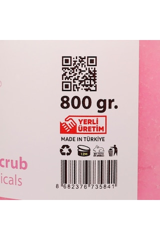 Ms Kalsedon Professoinal Tuttu Frutti Aromalı Vücut Peeling 800 G