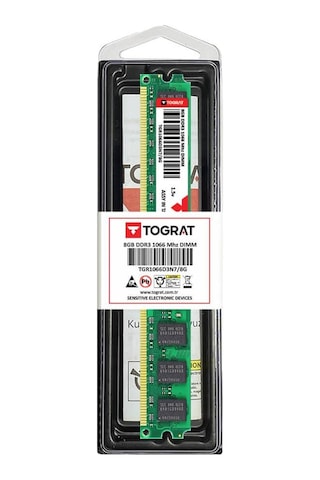 Tograt TGR1066D3N7/8G 8 GB DDR3 1066 MHz Masaüstü Pc Ram Bellek