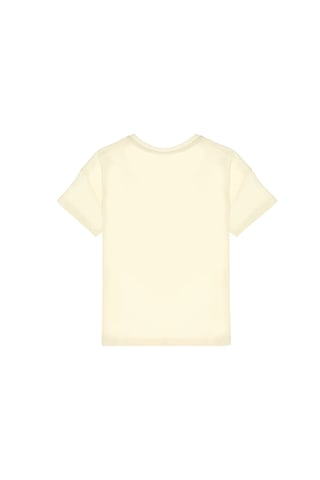 U.S. Polo Assn. Kız Çocuk Krem Bisiklet Yaka Baskılı Pamuk Tişört 50306178-VR071