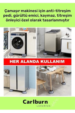 Özel Üretim Gürültü Engelleyici Titreşim Önleyici Kauçuk Çamaşır Bulaşık Makinesi 16 Adet Ayak Pedi