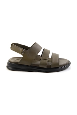 Bambi Haki Leather Erkek Sandalet E05433501043 Haki