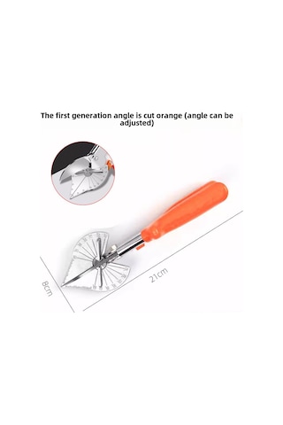 Geeksen Ahşap İşleri İçin Çok Amaçlı Açı Kesici 45 -90 , U Tipi Kenar Kapatıcı, Döşeme Ve Kancalar İçin El Aleti Turuncu, 1. Nesil