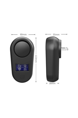 Yüksek Güçlü Ekran Ultrasonik Fare Kovucu Sivrisinek Kovucu Ev Akıllı Böcek Kovucu Au Fiş Beyaz , Boyut:fiş