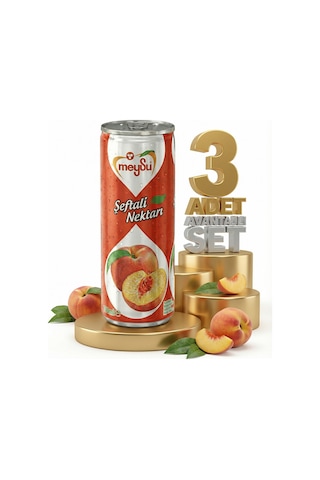 Meysu Kutu Şeftali 3x330 Ml