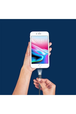 Polosmart Psm25 Lightning Led Aydınlatmalı Şarj Ve Data Kablosu