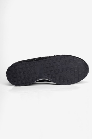 Mubiano Kadın Süet Sneaker Taşlı Bağcıklı Mely Siyah