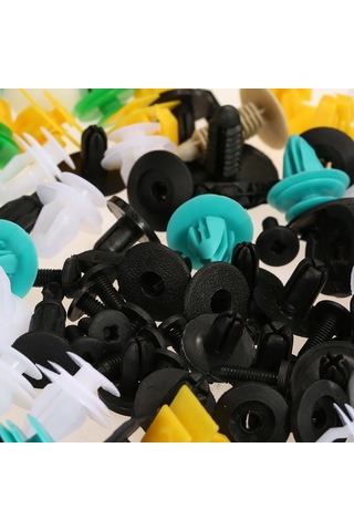 Jeemson 100 Adet Universal Otomobil Nylon Sabitleyici Klipsleri - Kapı Döşeme, Tampon, Panjur İçin Dayanıklı Ve Kolay Kullanım