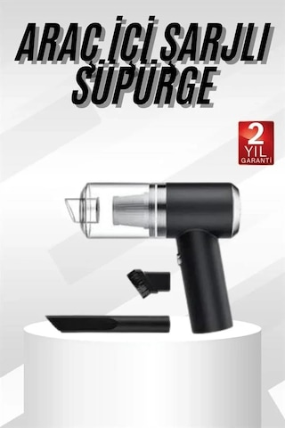 Yeni Nesil Mini Vakumlu Araç Süpürgesi El Süpürgesi Şarjlı 1
