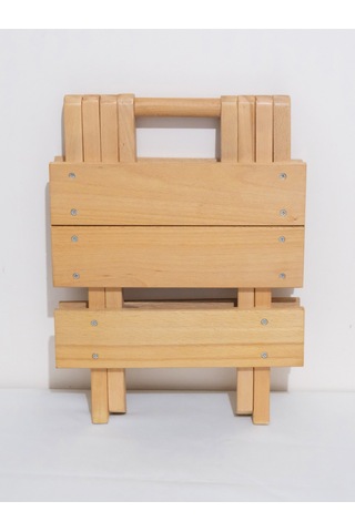 Açılır Kapanır Ahşap Tabure 35 Cm Şık Ve Dayanıklı Natural