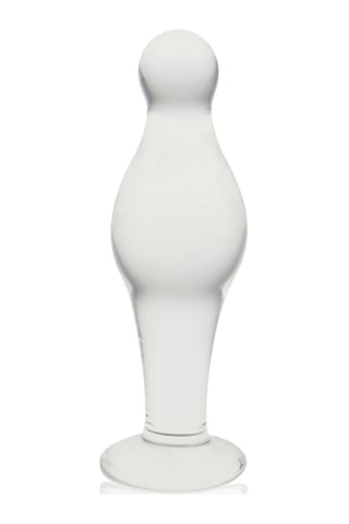 Lilitu Shop 11,3 cm Pürüzsüz Boğumlu Cam Anal Tıkaç