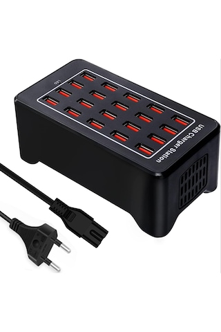 100w 20 Portlu Çok Fonksiyonlu Masaüstü Akıllı Usb Şarj İstasyon