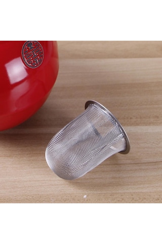 Jms Yeniden Kullanılabilir Paslanmaz Çelik Tel Örgü Çay Süzgeci Çaydanlık Çay Yaprağı 9cm