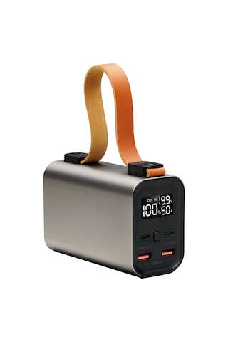 50000 Mah Powerbank Süper Hızlı Şarj Led Göstergeli Taşınabilir Şarj Cihazı Sarı