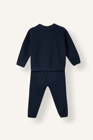 Defacto Baskılı Uzun Kollu Sweatshirt Üst Lastikli Paça Eşofman Altı 2li Takım Erkek Bebek F9437a526wnnv71 Lacivert-nv71