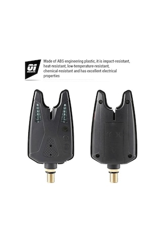 Artfulabode Yeşil Uyarıları Led Isırma Isırma Göstergesi Elektronik Balık Balık Balık Avı Alarmı Abs Ei Yeşil