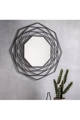 Favdecor Dekoratif Metal Duvar Aynası, Modern Eşsiz Ayna