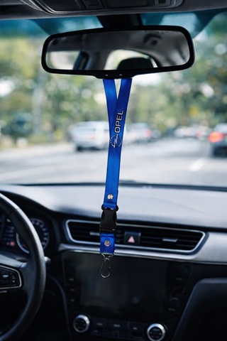 Opel Logolu Sarı & Kırmızı & Mavi Anahtarlıklı Oto Ayna Askısı Üçlü Set Sarı & Kırmızı & Mavi